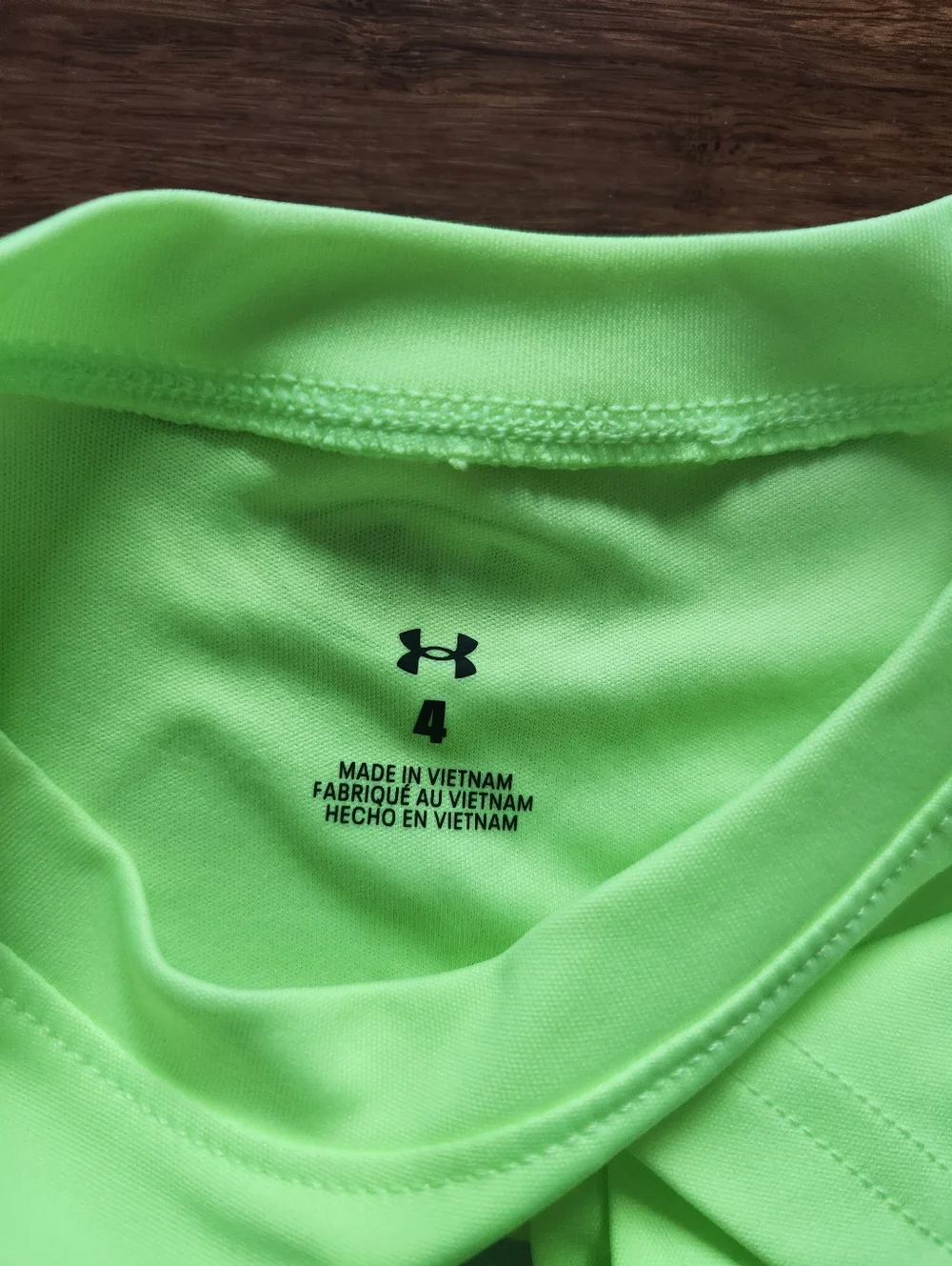 Under Armour Neon Green Boys' Logo Tech Tee Size 4